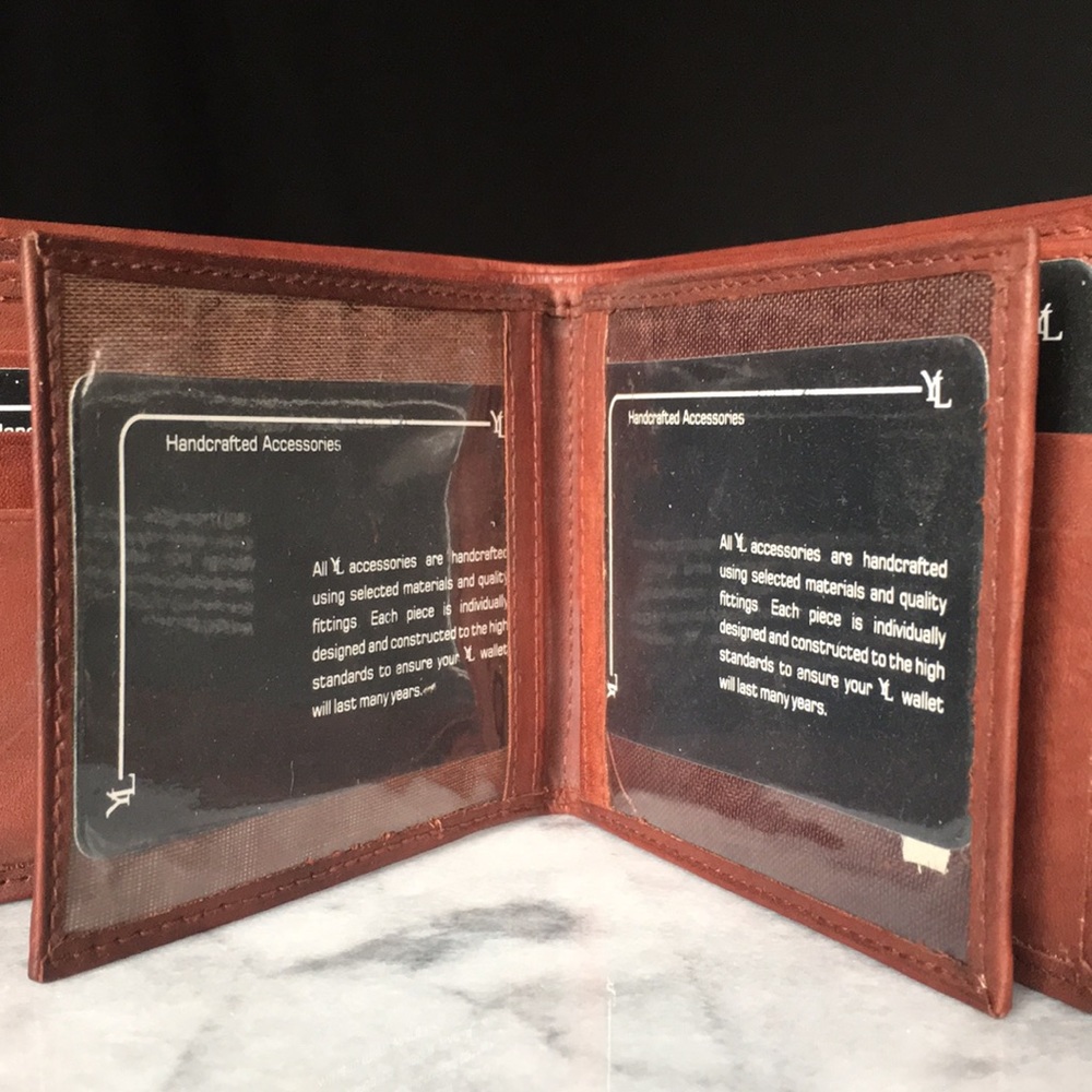 New* Saddle Brown Leather Wallet - Picture 7 of 16